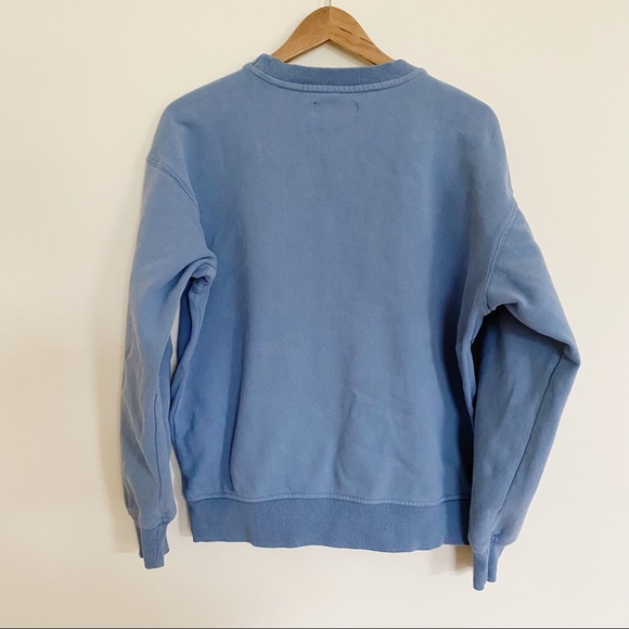 Primark Blue Grey 100% Cotton Oversized Crewneck Sweatshirt - Picture 4 of 7